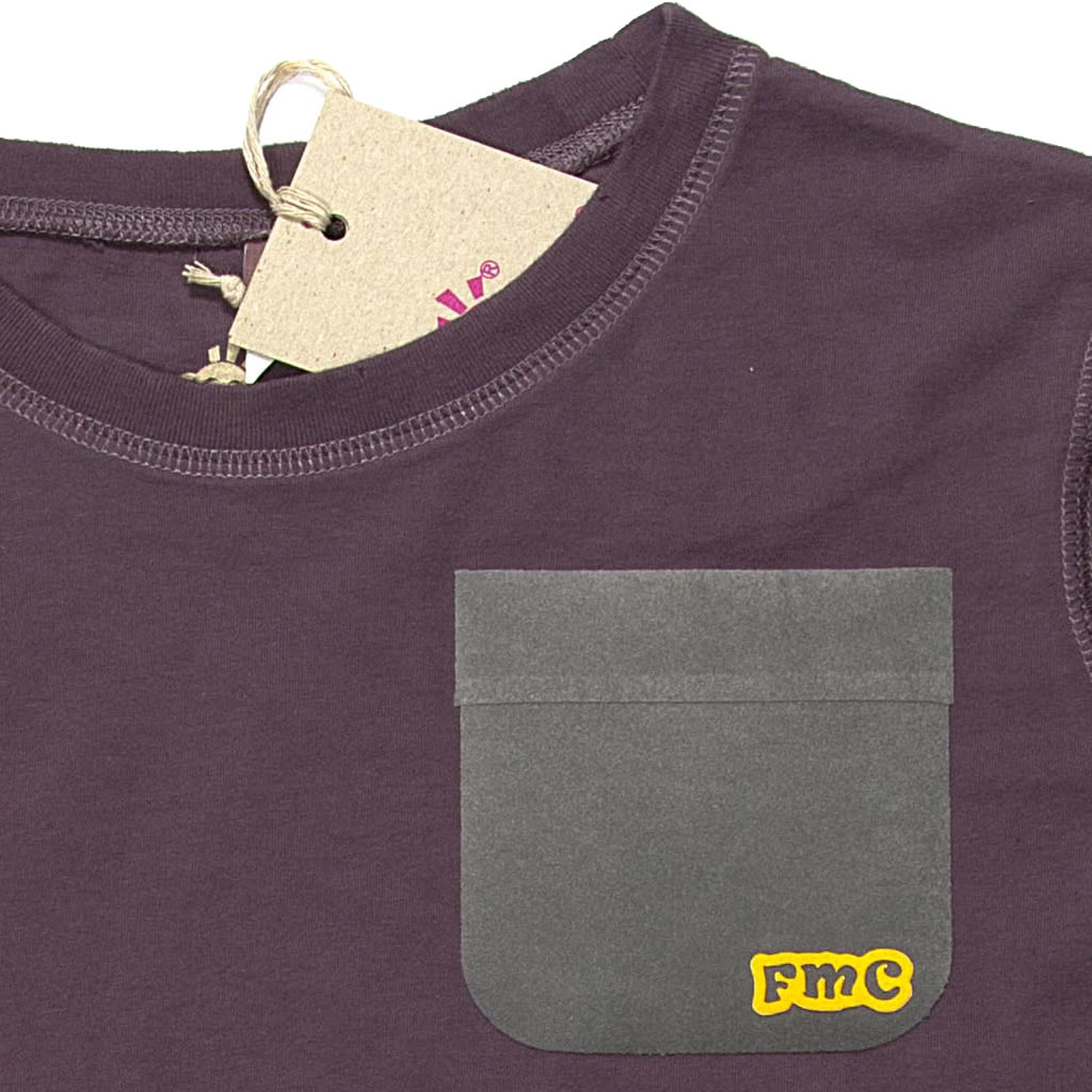 Ladies Cut Distressed Pocket T-Shirt - 2