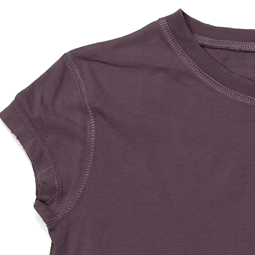 Ladies Cut Distressed Pocket T-Shirt - 4